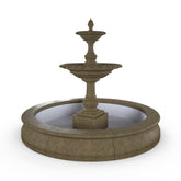 Photo of Campania Charleston Fountain in Basin - Exclusively Campania